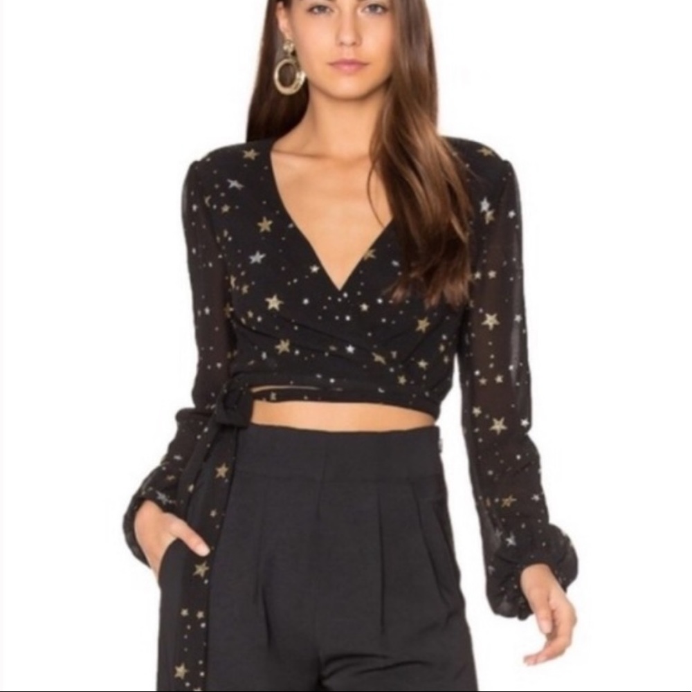Privacy Please Wrap Celestial Top